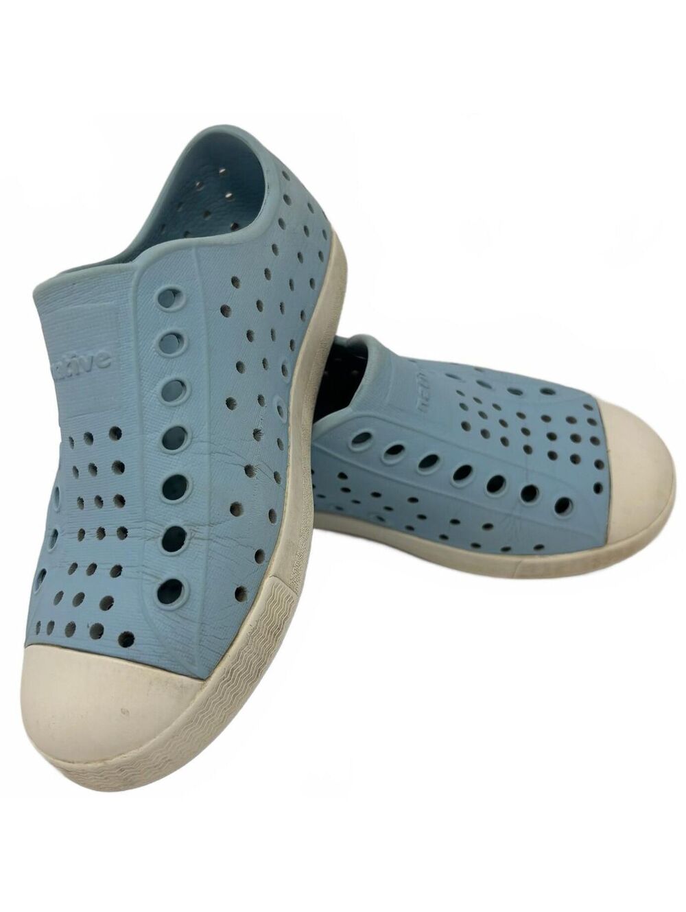 Native Shoes Unisex Kids Light Blue Jefferson Slip On Size 11